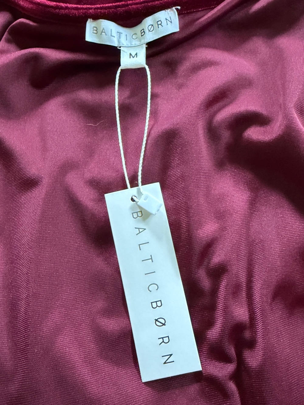 BalticBorn Velvet Red Maxi Dress M NWT - Picture 13 of 13